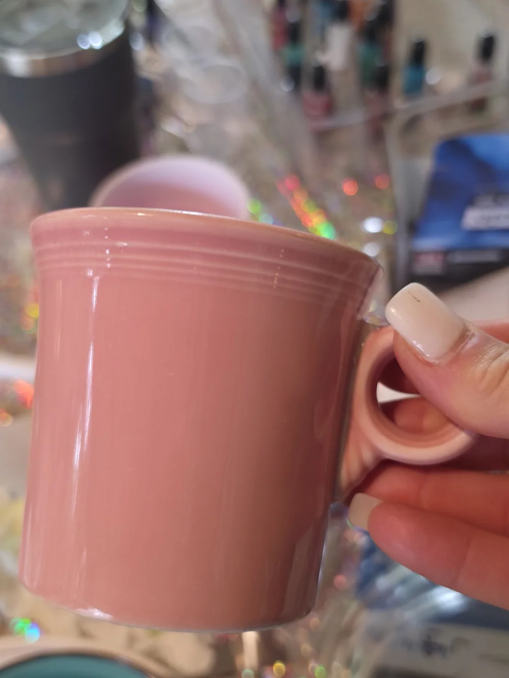 Pink FIESTA Ceramic Coffee Mug - Classic Pink Tea Cup